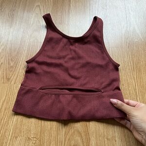 Women's Burgundy Tank Top